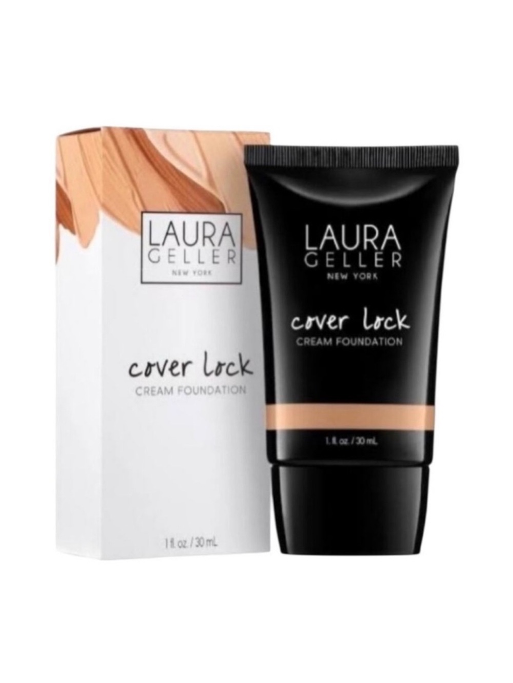 💎 Laura Geller New York Cover Lock Cream Foundation Shade Honey New In Box